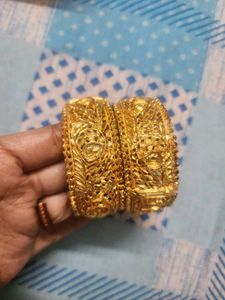 Gold Bangles (Set of 2)