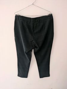 Allen Solly | Checked Formal Pants | Dark Green
