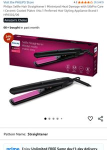 Selfie Philips Hair Straightener