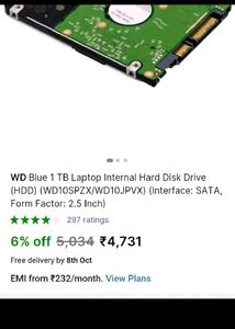 1TB Laptop HDD