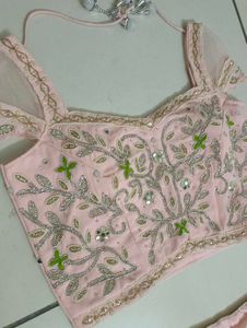 Crop Top And Dupatta Only