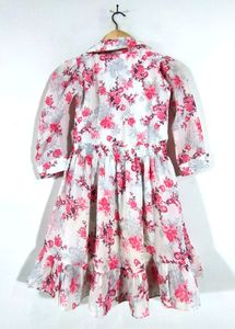 🥳 price Drop 🥳White Floral Print Dress (Girl&#39;s)