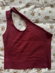 One Shoulder Crop Top