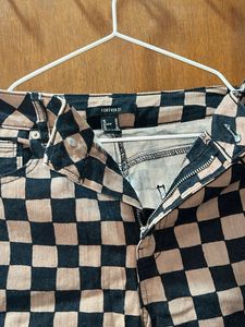 Forever 21 Checkered Jeans
