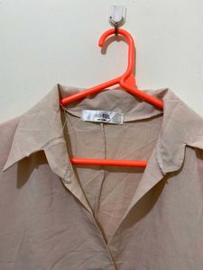 Beige Oversized Tunic Top Bust Till 48 L-30