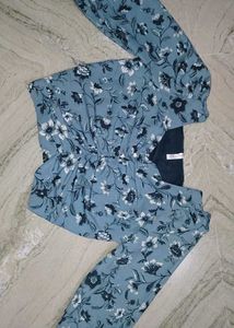 Floral Print Crop Top🌷