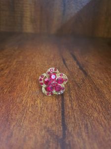 Red Stone Ring Expandable