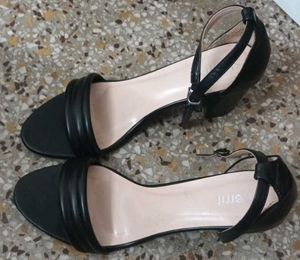 Black Heeled Sandals