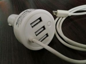 Portronics - 3 USB Port Charger with Micro Cable