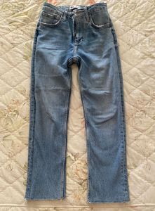 Zara High Waist Skinny Straight Fit Jeans
