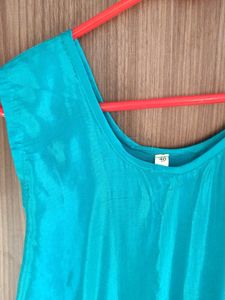 Teal Ethnic Kurta Top with pant set