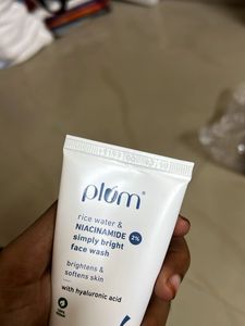 Plum Rice Water Face Wash 🩵