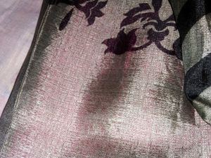 Womens Brand New Silk Gliterish Pink Saree.