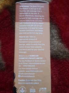 Mila Beaute Built-To-Cover Foundation