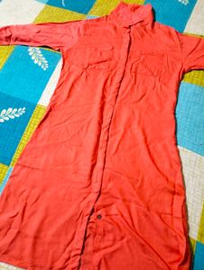 Long Shirt Typ Top Peach CLR..