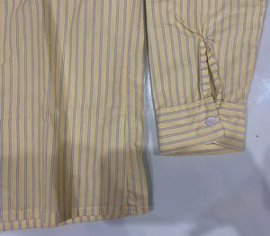 Light Yellow Striped Formal Shirt