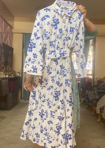 Pure Cotton Long Shirt Dress