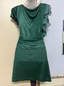 Silk Emerald Green Party Dress