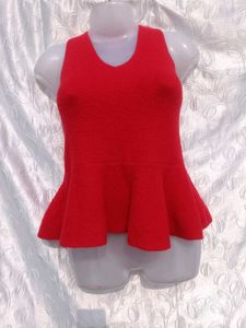 Y2k Red Peplum Sweater ♥️