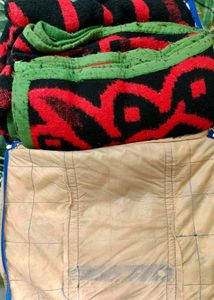 Red &amp; Black Patterned Blanket