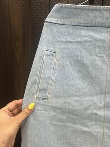 Denim A-Line Skirt