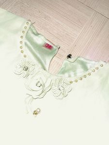 Elegant Sage Green Butterfly Sleeve Top
