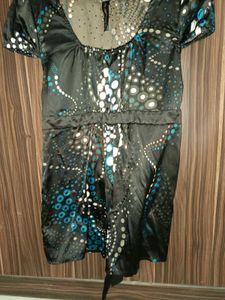 Party Wear Sequence Satin Top