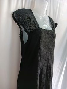 Vintage Lace Black Dress