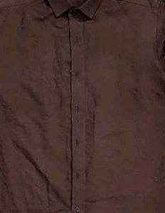 Men&#39;s Brown Button Up Shirt