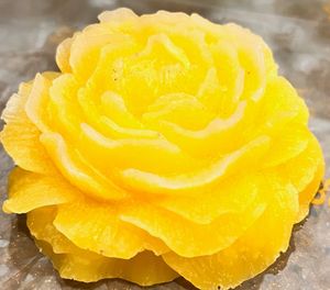 Yellow Rose Decorative Candle