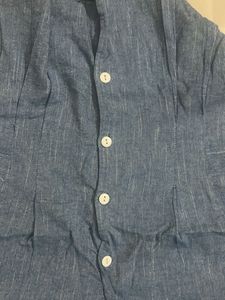 Blue Puff Sleeve Top