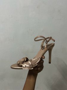 ZARA premium rose gold heels