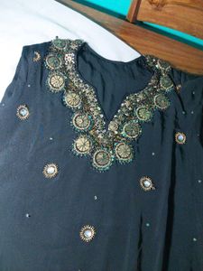 Elegant Black Kurta Only