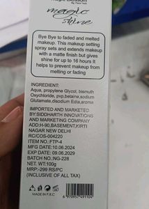 2 in 1 primer &amp; Setting Spray