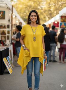 ☀️ Sunshine Sale: The "Marigold Meadow" Tunic! 🌼