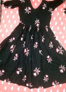Alia Cut Froak Kurta Set (self Stiched )