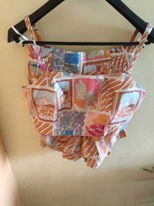 3 pic Set Co-ords Bralette Shorts Type Jacket