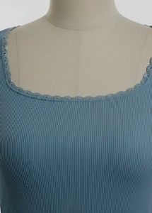 Cute Light Blue Long Sleeve Top