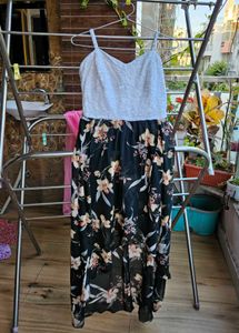 One Leg Cut Dress