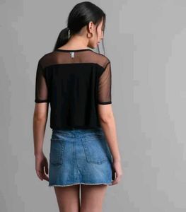 Never Coast Sheer Crop Top