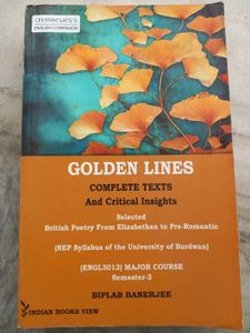 Golden Lines: British Poetry