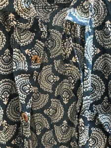 Rajasthani Print Sea Green Half Sleeve Shirt