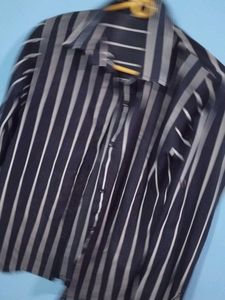 Striped Button-Down Shirt