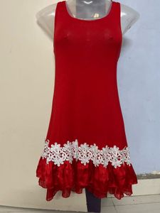 Pintrest Red Sleeveless Dress