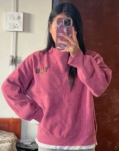 Pink Graphic Sweatshirt