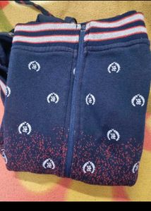 Stylish Navy Blue Zip-Up Hoodie