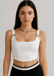 White Crop Top
