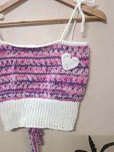 Handmade Knitted Crop Top