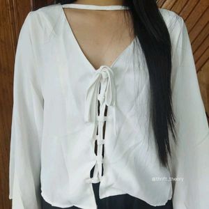 White Women Lace Top/Blouse