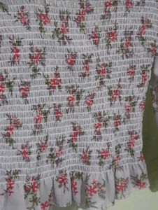 Square Neck Floral Top